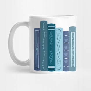 Blue Bookshelf Mug